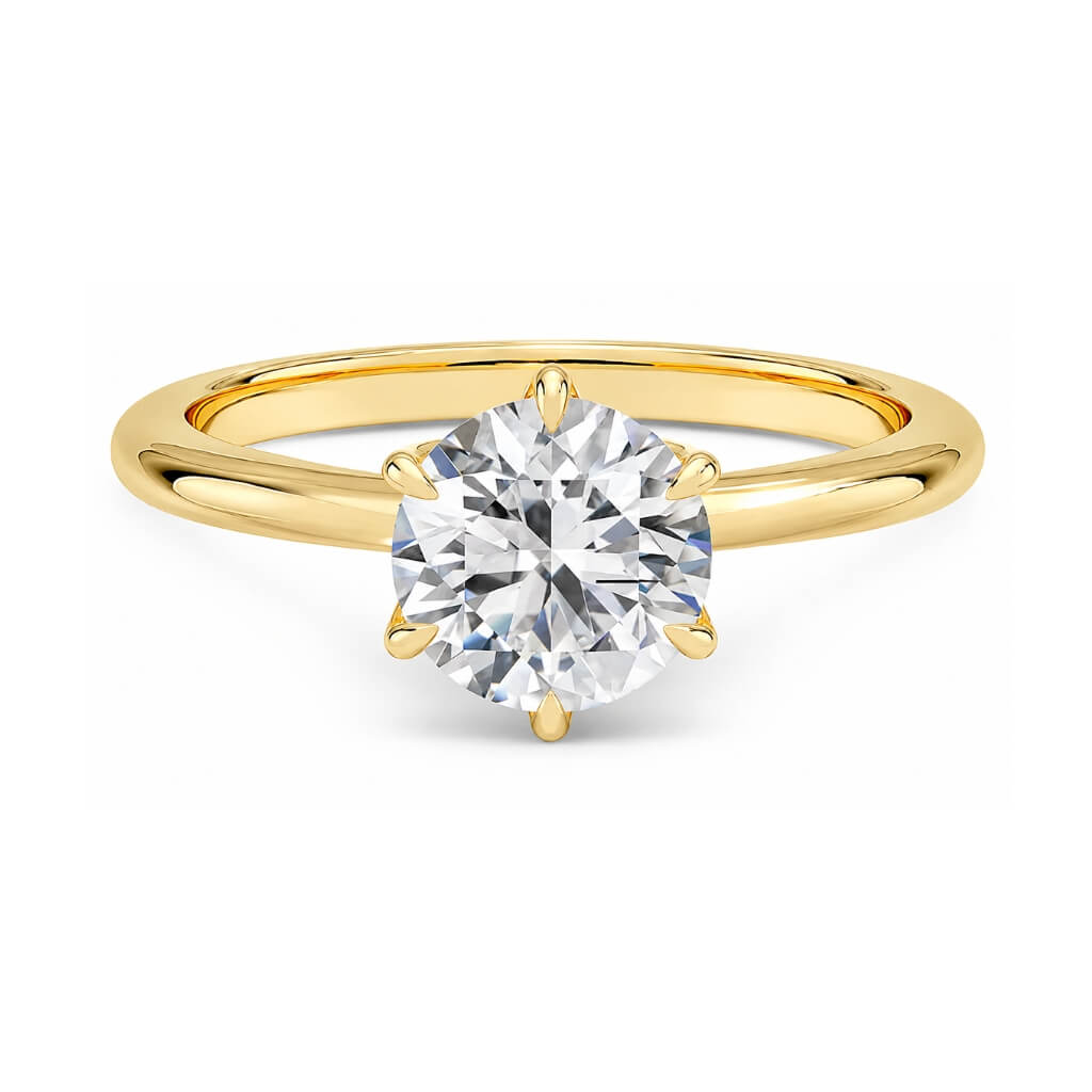 anel de noivado moissanite