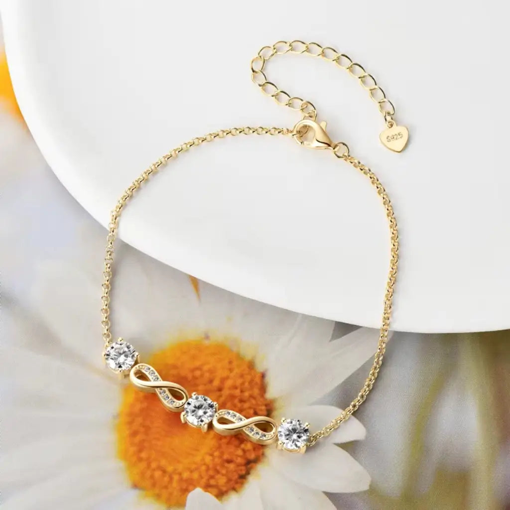 pulseira banhada a ouro