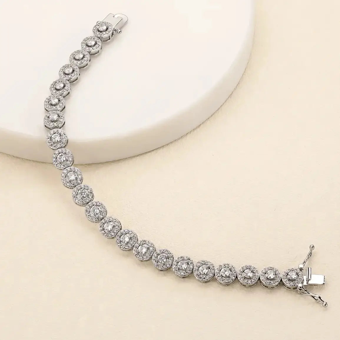 pulseira feminina de prata