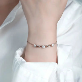 pulseira feminina de prata
