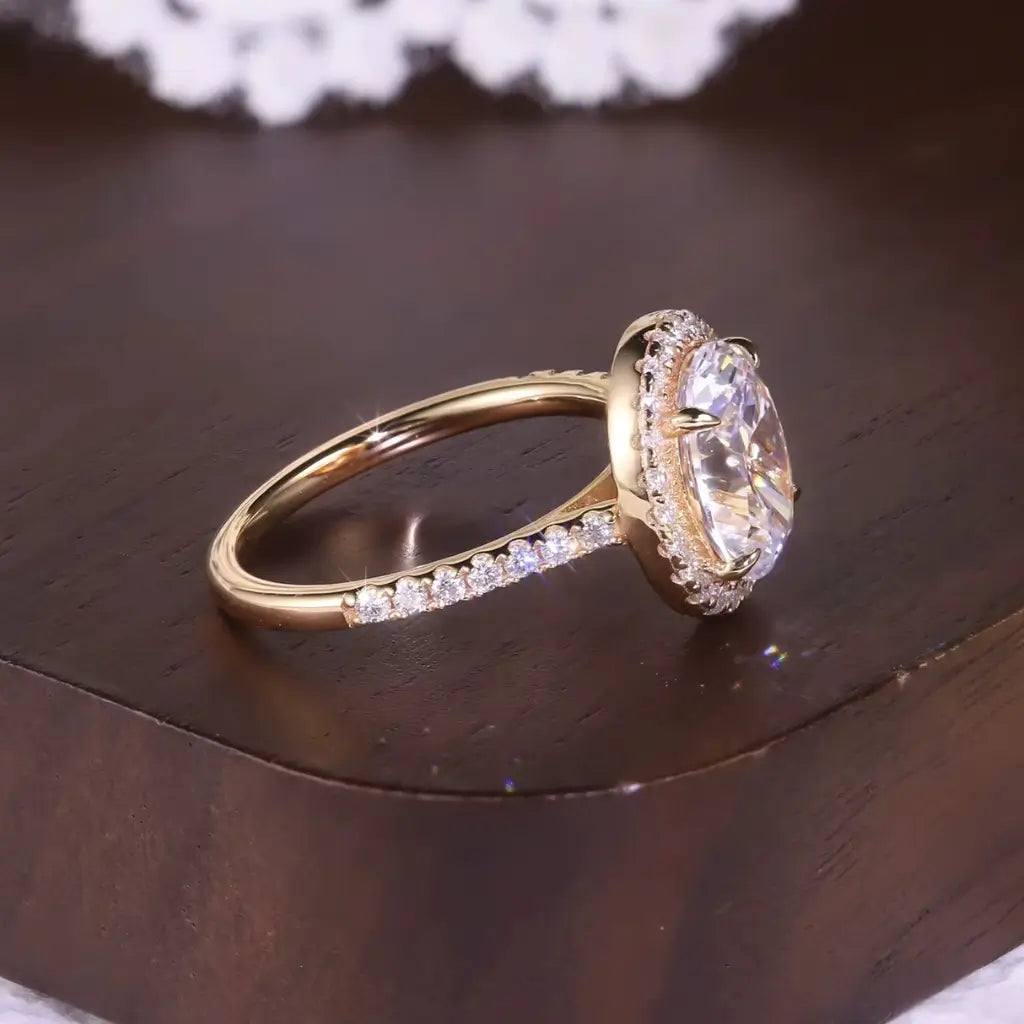 anel de noivado moissanite