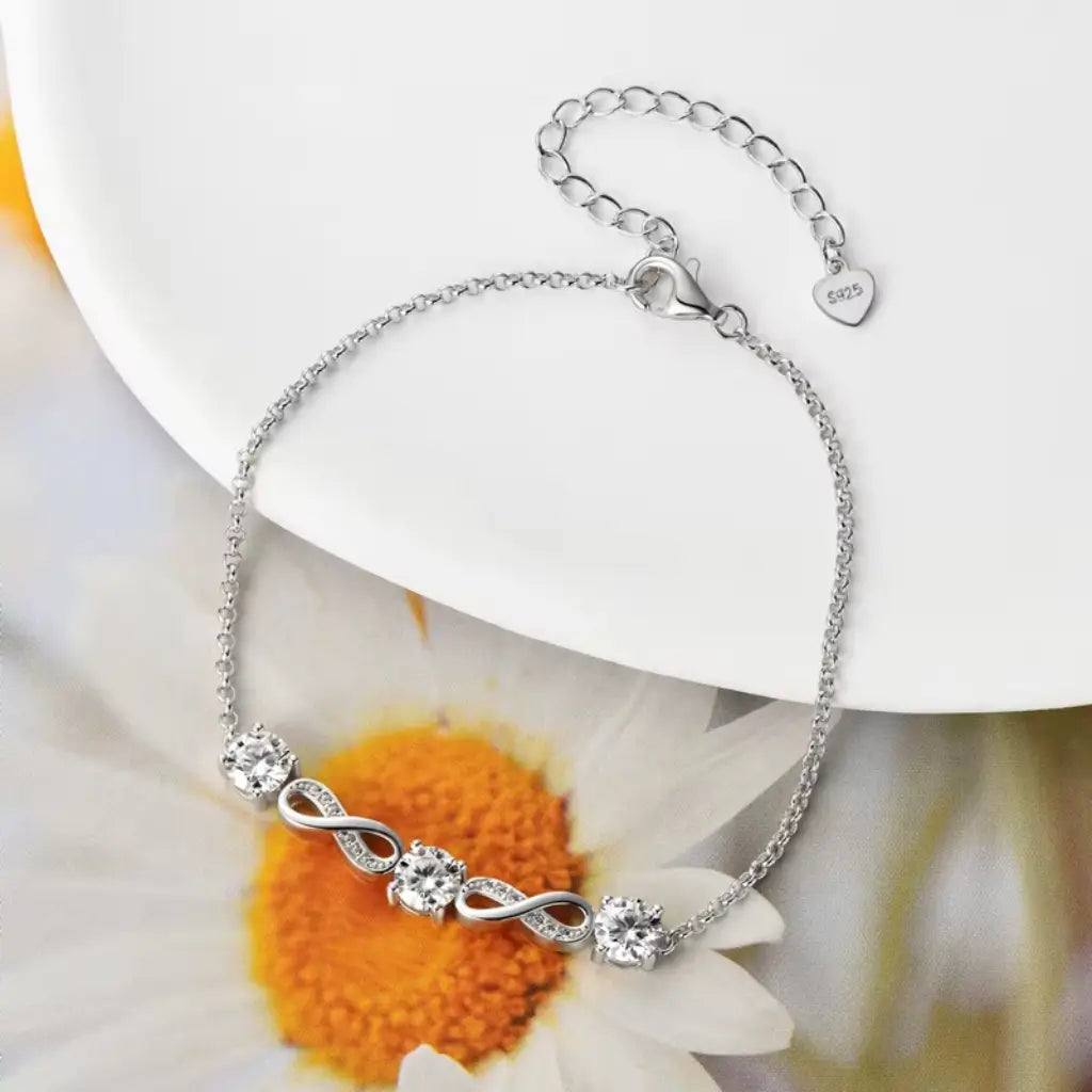 pulseira com moissanites