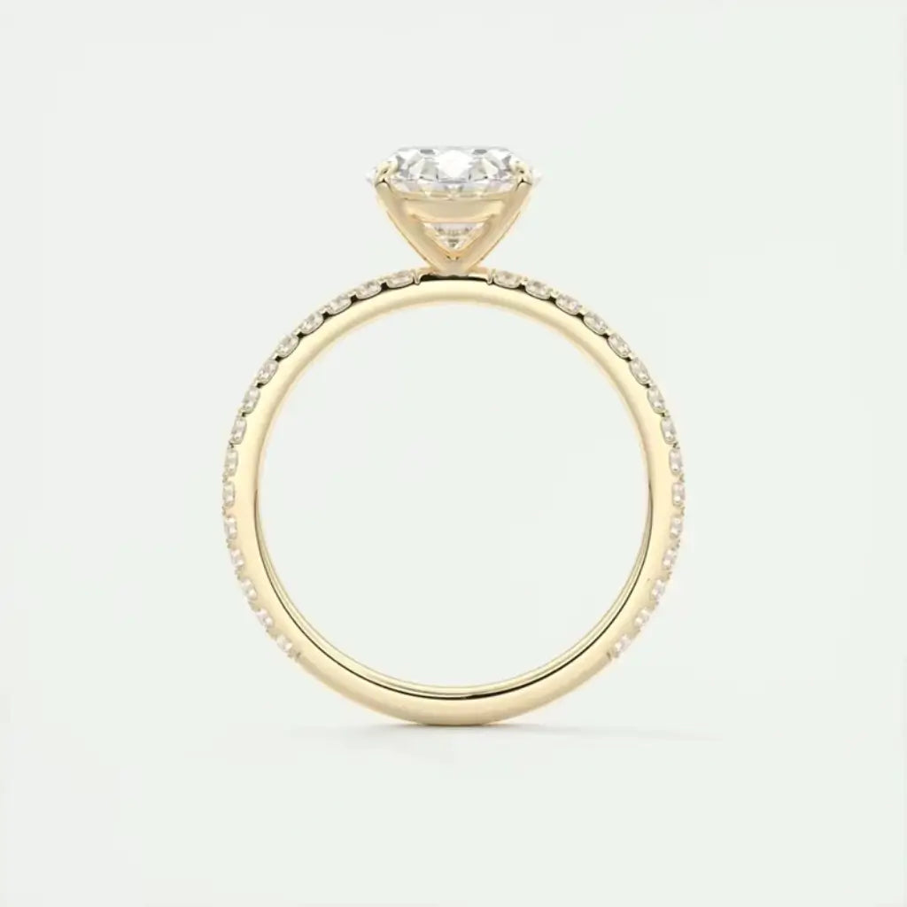 Anel de ouro feminino