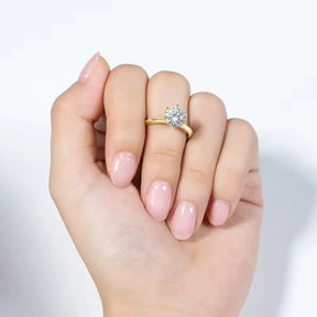 anel de noivado moissanite